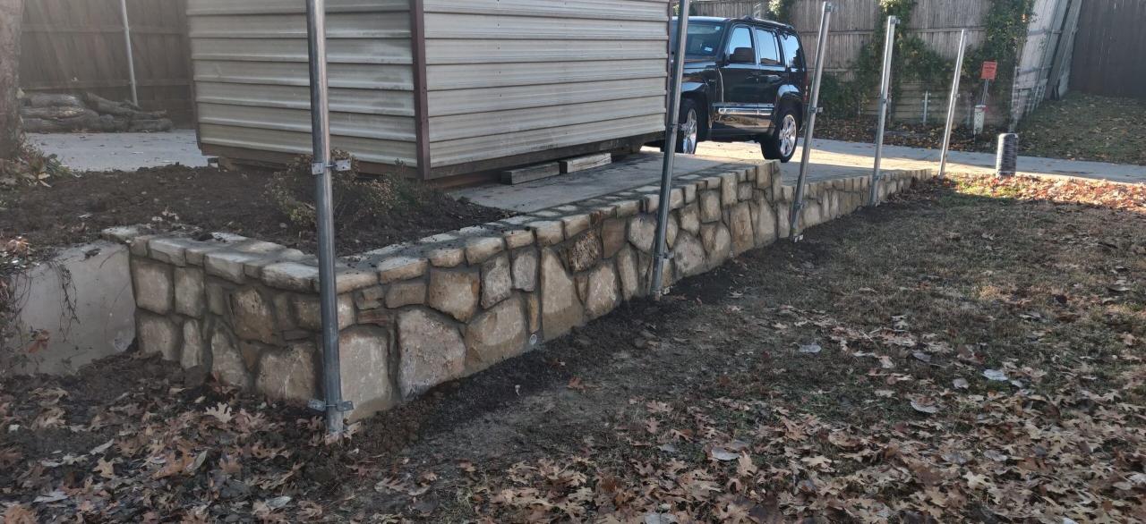 Milsap retaining wall